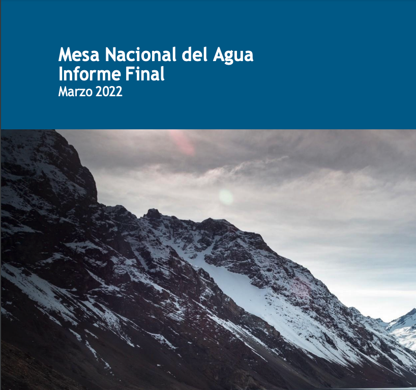 Mesa de trabajo agua 2022